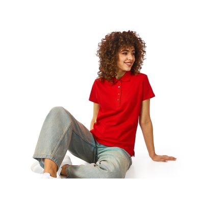 Рубашка поло First женская, красный-1