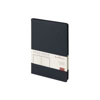 Ежедневник А5 датированный Megapolis Nappa на 2026, темно-синий navy