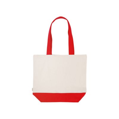 Сумка для шоппинга Cotton из переработанного хлопка 280 г, красный-3