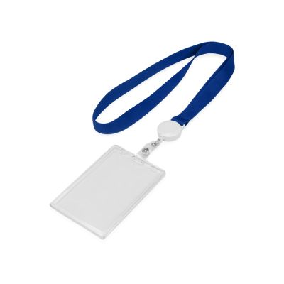 Ланьярд с ретрактором, синий-1