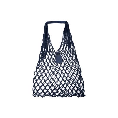 Авоська Dream L наплечная 25 литров с кожаными ручками, темно-синий-0