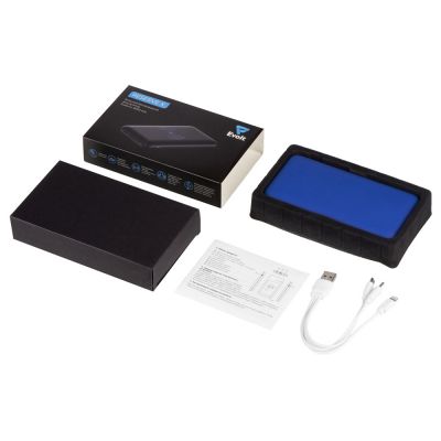 Внешний беспроводной аккумулятор с подсветкой лого Reserve X v.2, 8000 mAh, ярко-синий-10