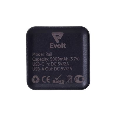 Внешний аккумулятор Rail, 5000 mAh, черный-5