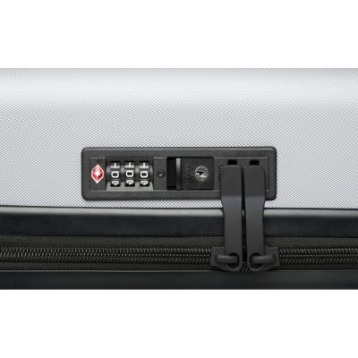 Чемодан на колесах Rover из материалов, переработанных согласно стандарту GRS, 40 л - Серебряный-5