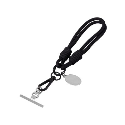 Брелок-браслет Bohemian c металлическим держателем для телефона, черный-0