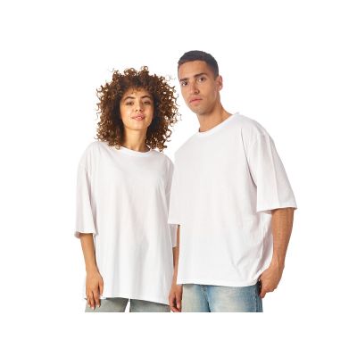 Футболка оверсайз Liyon унисекс, белый-0