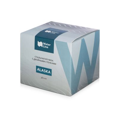 Кружка стальная Alaska с крышкой слайдером, powder coating, белый-7