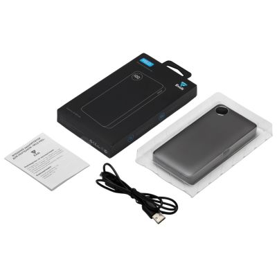 Внешний аккумулятор с дисплеем Mild, 10 000 mAh, темно-серый-7