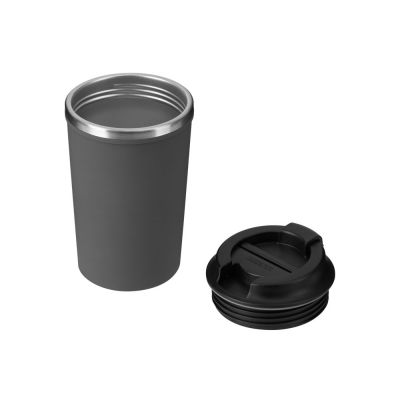 Герметичная термокружка на присоске Kick, 350 мл, серый-3