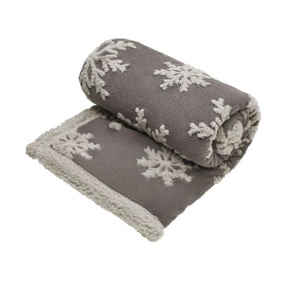 Плед Snowflake новогодний-1