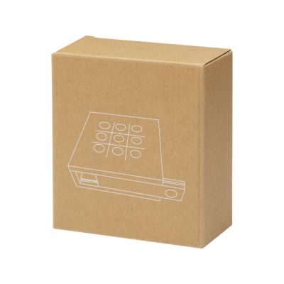 Деревянная игра в крестики-нолики Strobus, натуральный-5