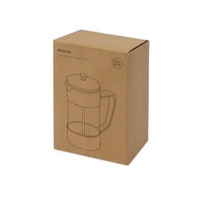 Пластиковый френч-пресс Intense, 600мл, черный-3