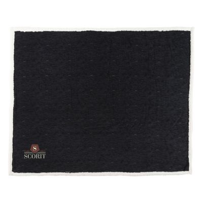 Плед из шерпы Sam, черный-4