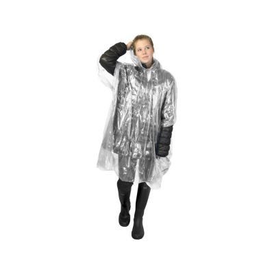 Одноразовый дождевик Mayan с чехлом для хранения из материалов, переработанных по стандарту GRS - Белый-2