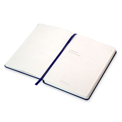 Бизнес-блокнот С3 софт-тач с магнитом, твердая обложка, 128 листов, темно-синий-3