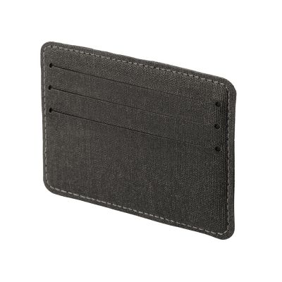 Подарочный набор Consul: обложка для паспорта и картхолдер, серый-5