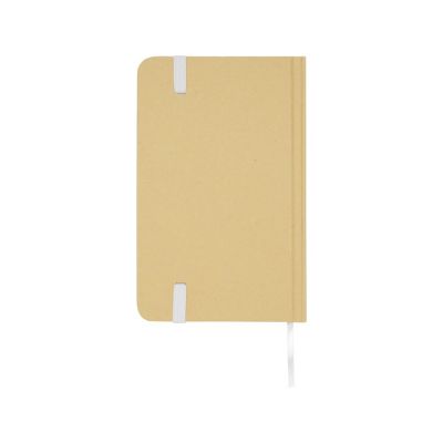 Reed блокнот формата А6 из переработанного материала в твердой обложке с простыми страницами - Белый-2