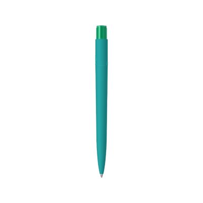 Шариковая ручка RECYCLED PET PEN PRO K transparent GUM soft-touch, бирюзовый-1