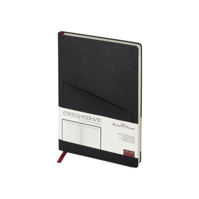 Ежедневник недатированный А5 Barcelona, черный-0