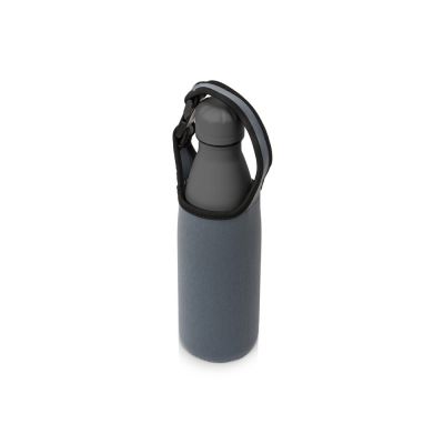 Чехол неопреновый Ferry для бутылки и термосов, серый-8