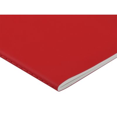 Тетрадь с каменной бумагой А5 Carrara 40 л., линейка, красный-2