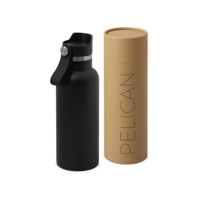 Вакуумная термобутылка Pelican, 500 мл, черный-0