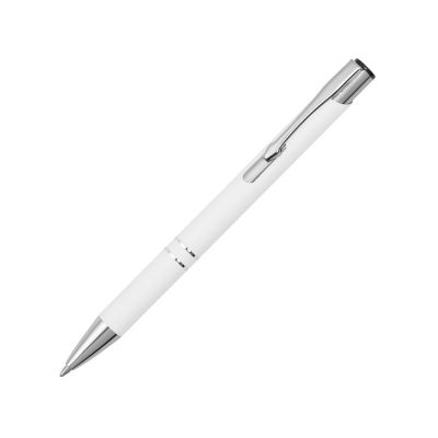 Ручка металлическая шариковая C1 софт-тач, белый-0