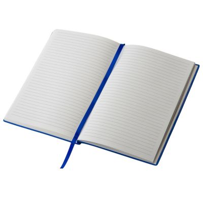 Набор блокнот в гибкой обложке А5 и металлическая шариковая ручка Nabokov, синий-5