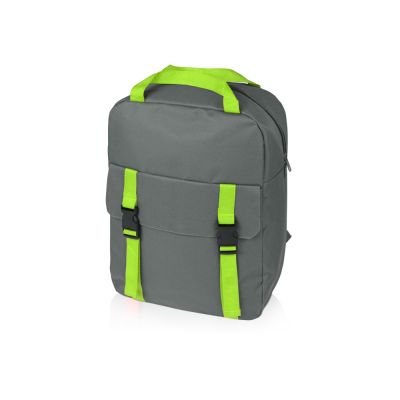 Рюкзак Lock, серый/зеленое яблоко-0