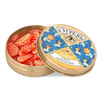 Ж/б монпансье СУГРЕВЪ апельсин-0