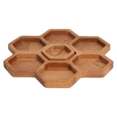 Менажница соты с одной соусницей Соты-6