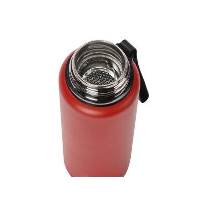 Вакуумный термос Story c покрытием powder, тубус, красный-4