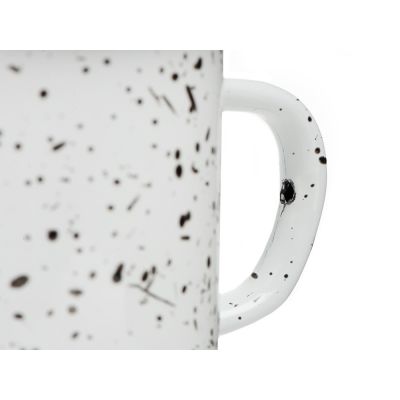 Кружка эмалированная с ободком, всплеск-2