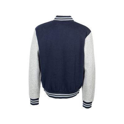 Бомбер Oxford, темно-синий/серый меланж, унисекс-9