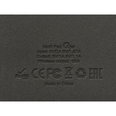 Многофункциональный коврик для мыши Multi Pad с беспроводной зарядкой и LCD экраном, 10 Вт, черный-10