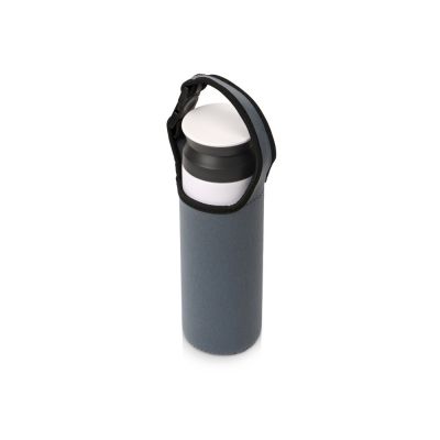 Чехол неопреновый Ferry для бутылки и термосов, серый-10