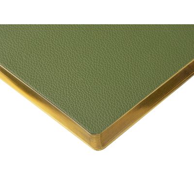 Ежедневник недатированный А5 Verde с нашивкой, зеленый-4