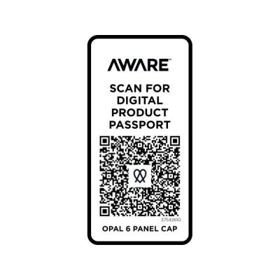 Opal с 6 панелями Aware™ кепка из переработанных материалов - Зеленый-3