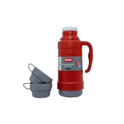 Термос со стеклянной колбой тм THERMOS PICNIC 40 Series Red 1,0L-2