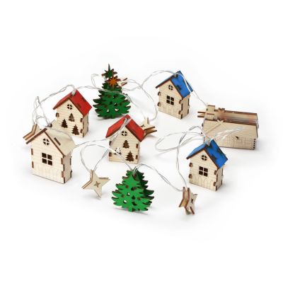 Елочная гирлянда с лампочками Новогодняя цветная-0