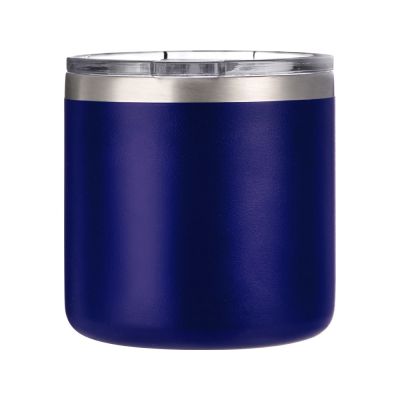 Кружка стальная Alaska с крышкой слайдером, powder coating, синий-3