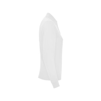 Рубашка поло Estrella женская с длинным рукавом, белый-3