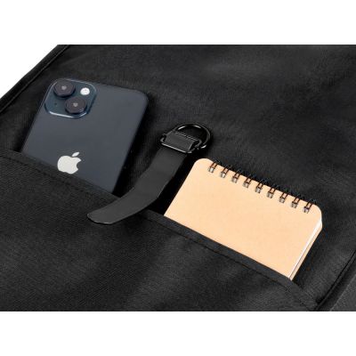 Рюкзак Rony из переработанного пластика, черный-11