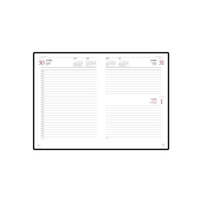 Ежедневник А5 датированный Бумвинил 2025, бордовый-1