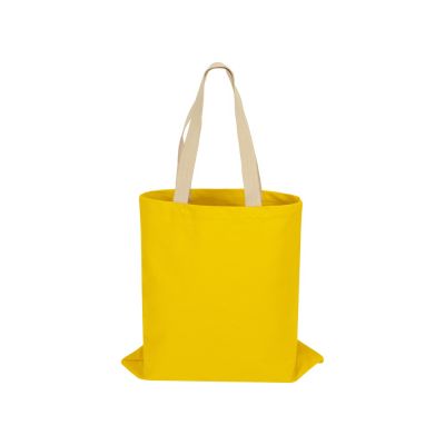 Сумка для шопинга Steady из хлопка с парусиновыми ручками, 260 г/м2, желтый-3