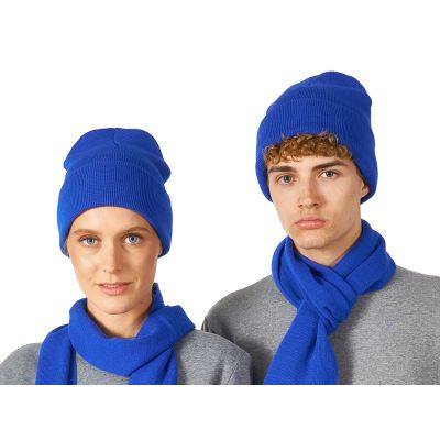 Шапка Dunant, двуслойная, классический синий-0