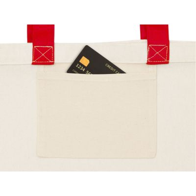 Сумка для шоппинга Cotton из переработанного хлопка 280 г, красный-4