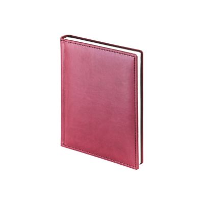 Ежедневник А5 датированный Velvet 2026, бордовый-0