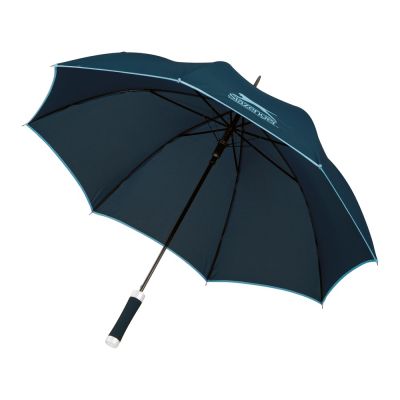 Зонт трость Айвенго, полуавтомат 23, синий-1