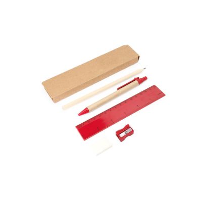 Набор канцелярский LIZANA, красный-4